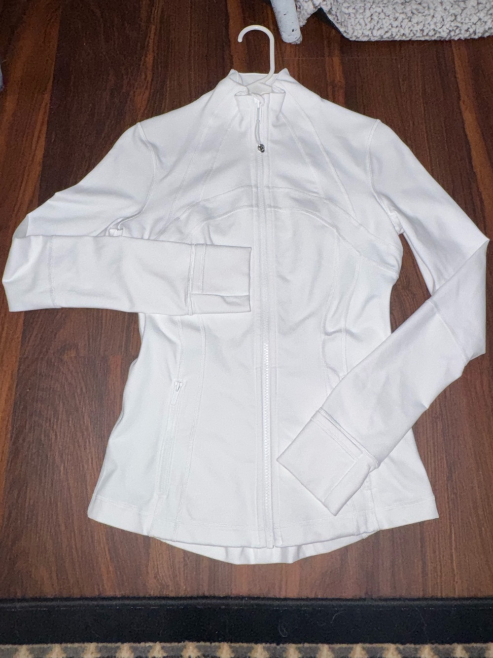 lululemon athletica White Full-Zip Bomber Jacket